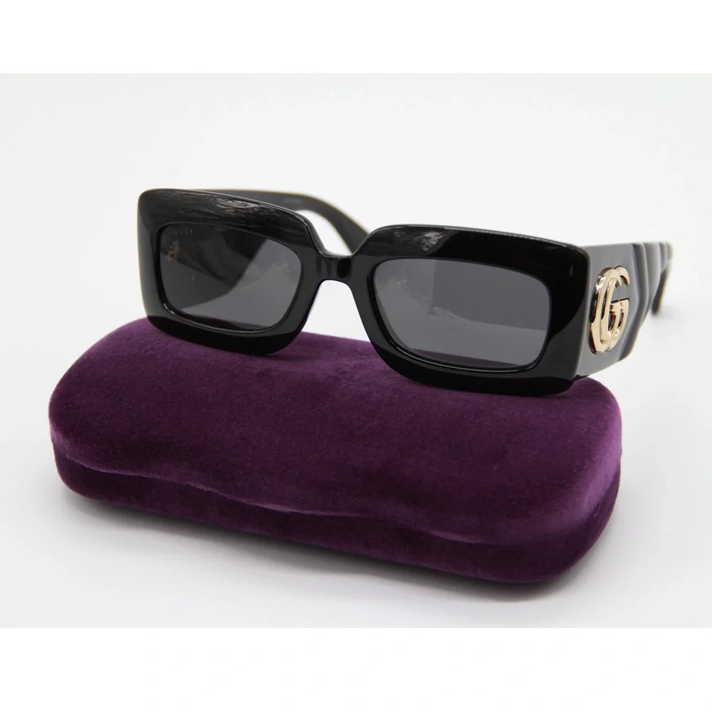 New GUCCI GG0811S 001 Black Women’s Sunglasses - Picture 11 of 13